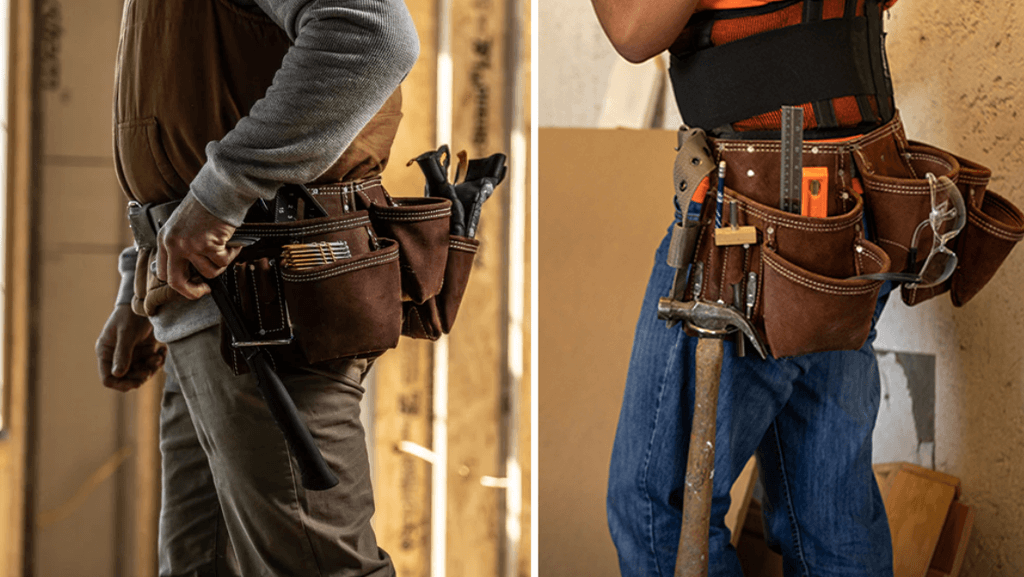 Leather Tool Belts and Tool Pouches for Professionals