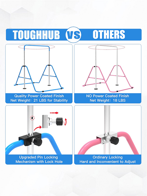 ToughHub Gymnastic Bar for Kids - THGB