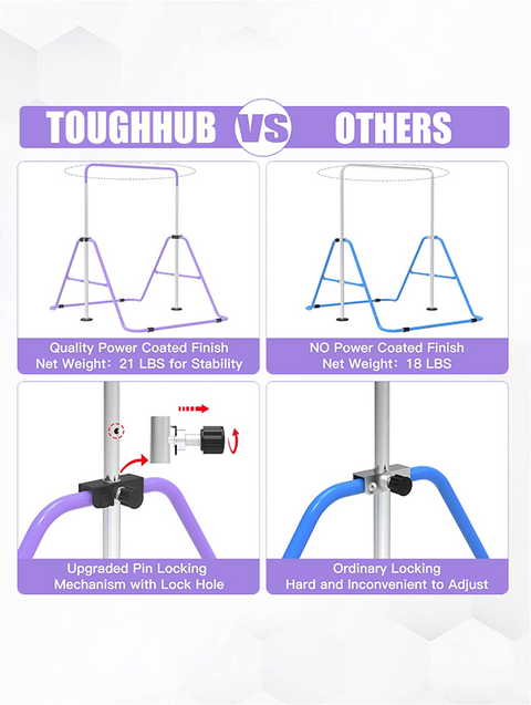 ToughHub Gymnastic Bar for Kids - THGB